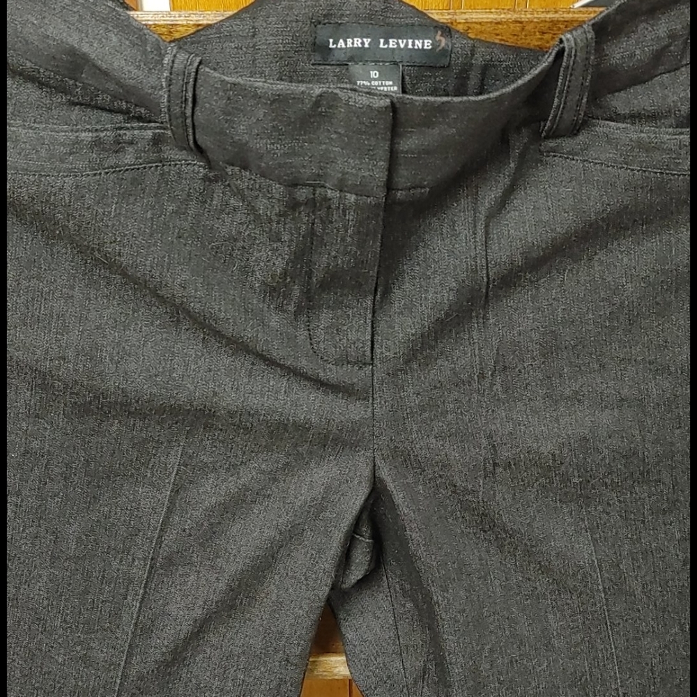 Larry Levine NEW WITH TAGS sz 10 charcoal grey pan